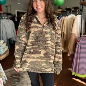 Natural Reflections Camouflage Fleece Jacket